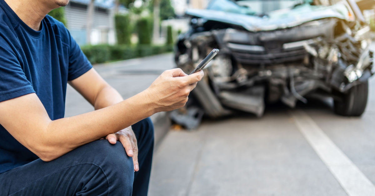 social media after a car accident